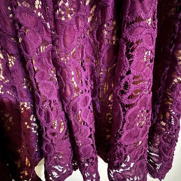 City Studio Purple Lace Dress - Picture 2 of 6